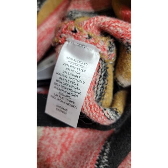 BP Crop Cardigan Black Marl Stripe Sweater Button Front - Picture 4 of 4